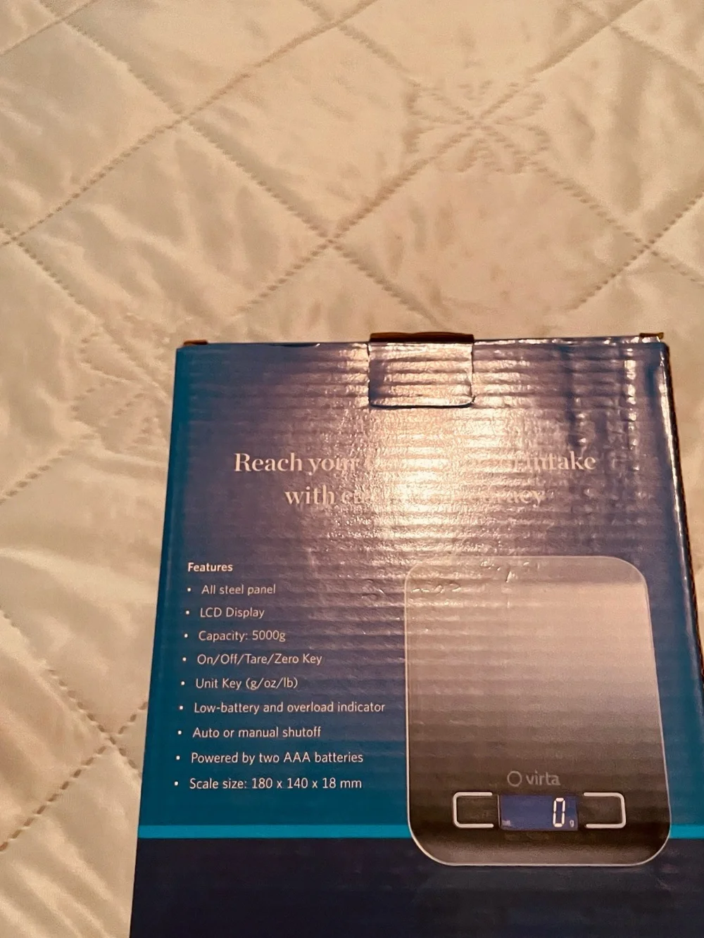 Digital Kitchen Scale in Blue